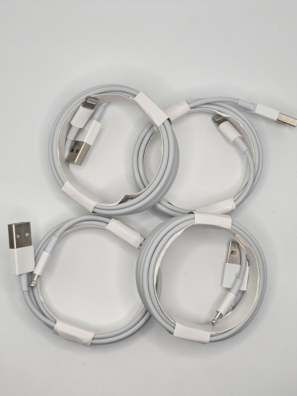 White Lightning to USB Charging Cable (4-Pack)
